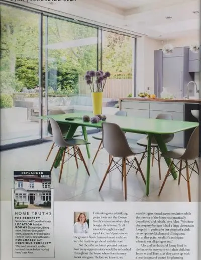 Beautiful Homes feature on Alex Cotton Interiors