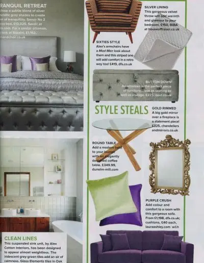 Woman and Home feature on Alex Cotton Interiors